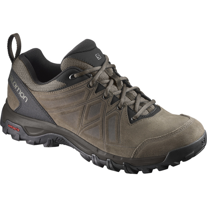 Zapatillas Trekking Salomon Hombre Marrones Negras - Salomon Argentina EVASION 2 LTR ,069824-XQM